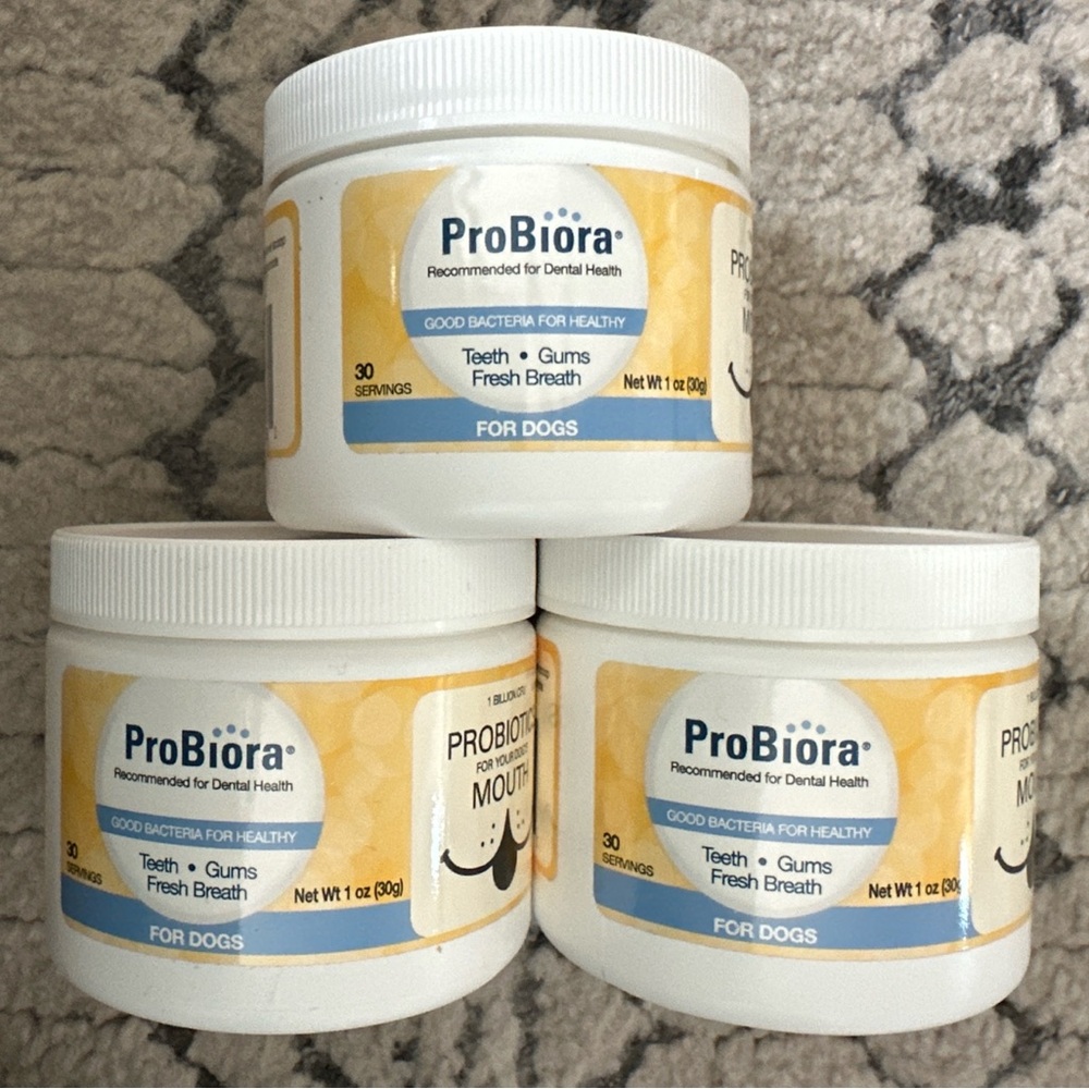 3X ProBiora‎ for Dogs Formerly Pet Probiotic Oral Mouth Dental Care